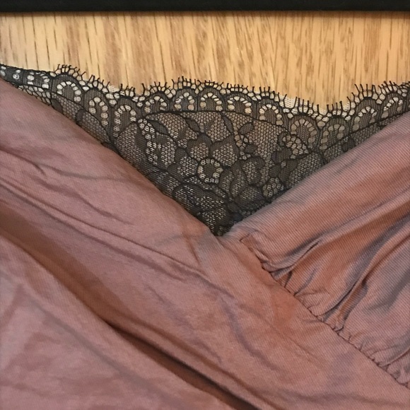 BCBG MAXAZARIA SIZE 10, DUSTY ROSE AND BLACK STRAPLESS/SPAGHETTI STRAPS - Picture 4 of 6